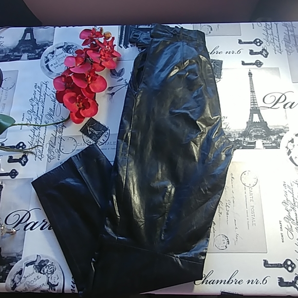 Vintage leather trousers year 80 - Picture 5 of 6